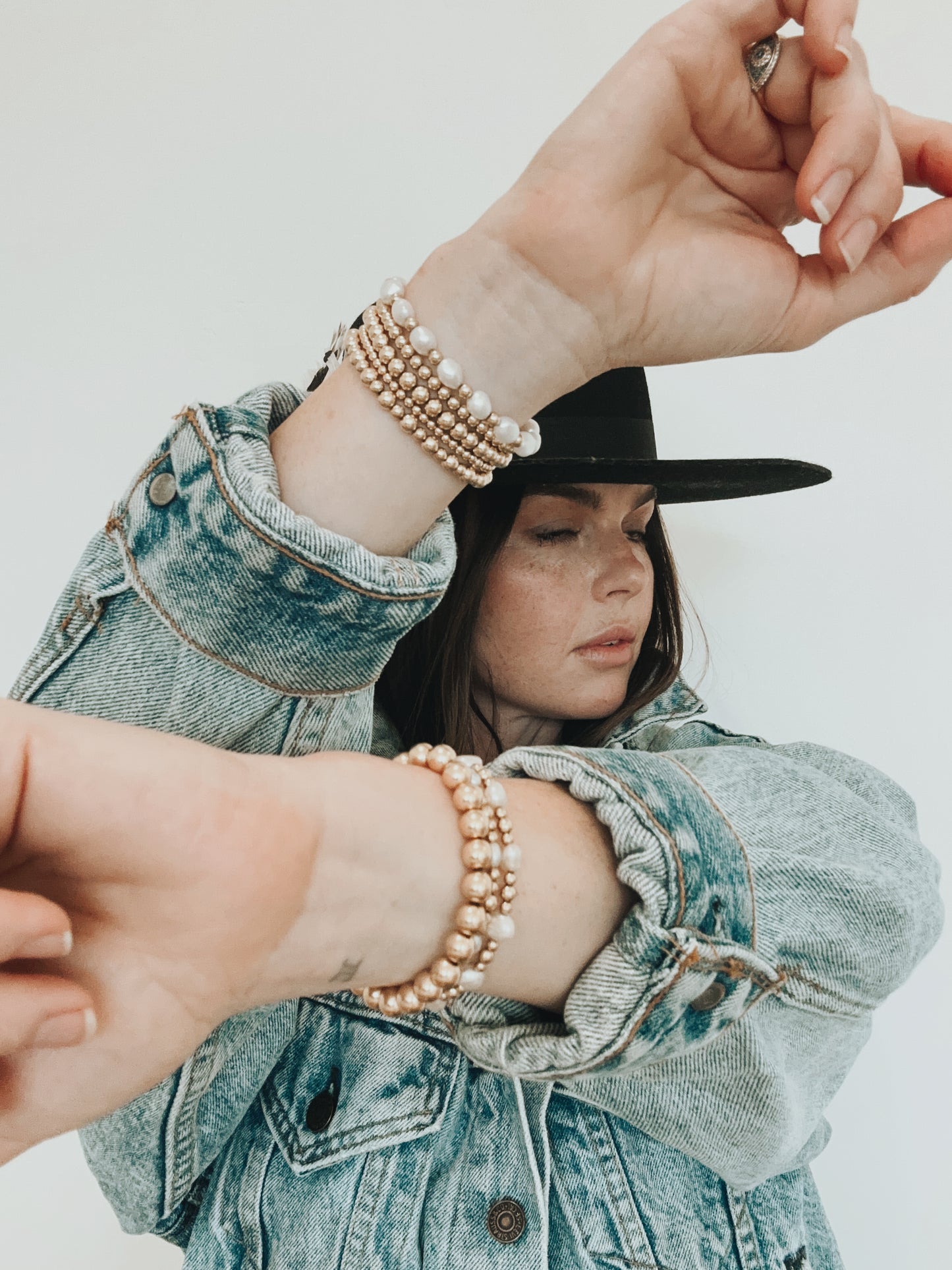 Single Gold Stacking Bracelet 6mm