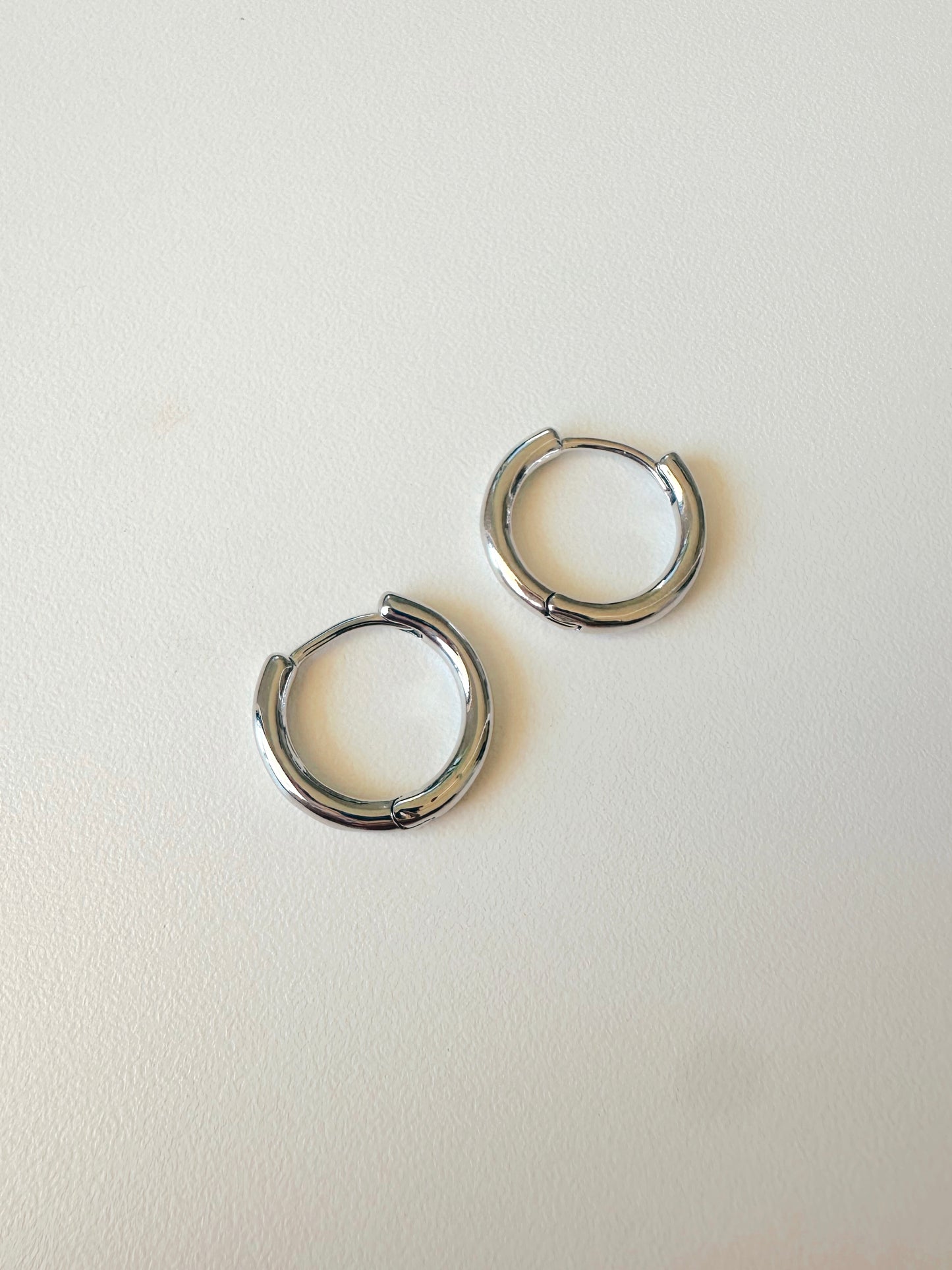 Large silver hoop
