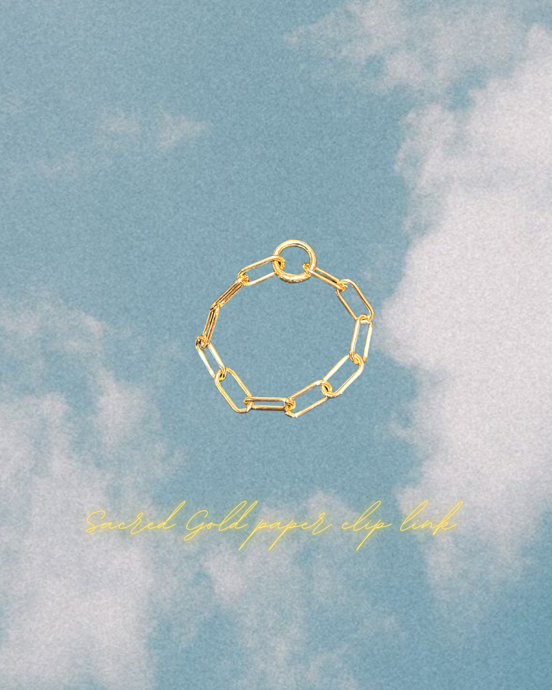 Sacred Gold Paperclip Link