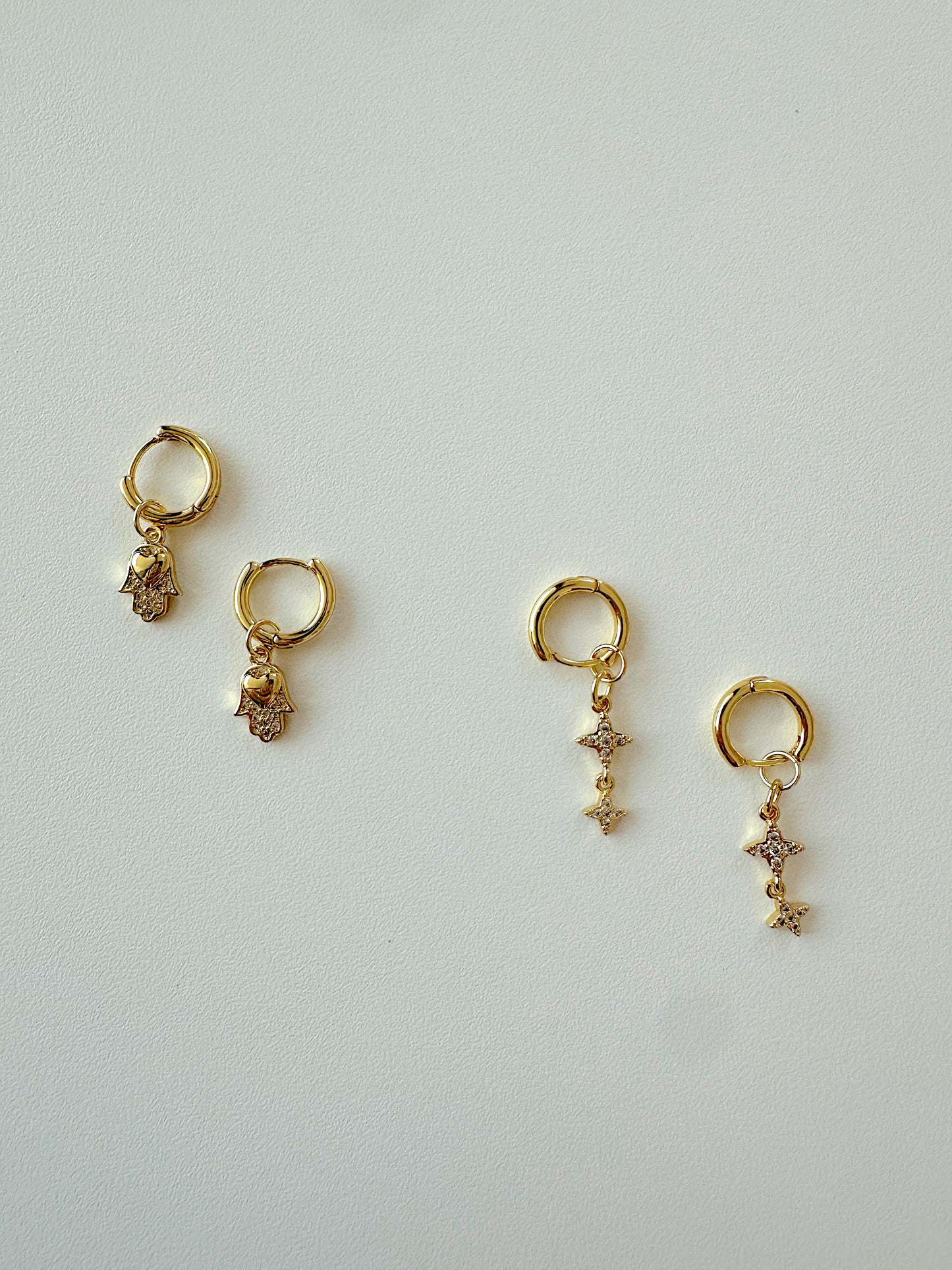 Hamsa & Star Earrings
