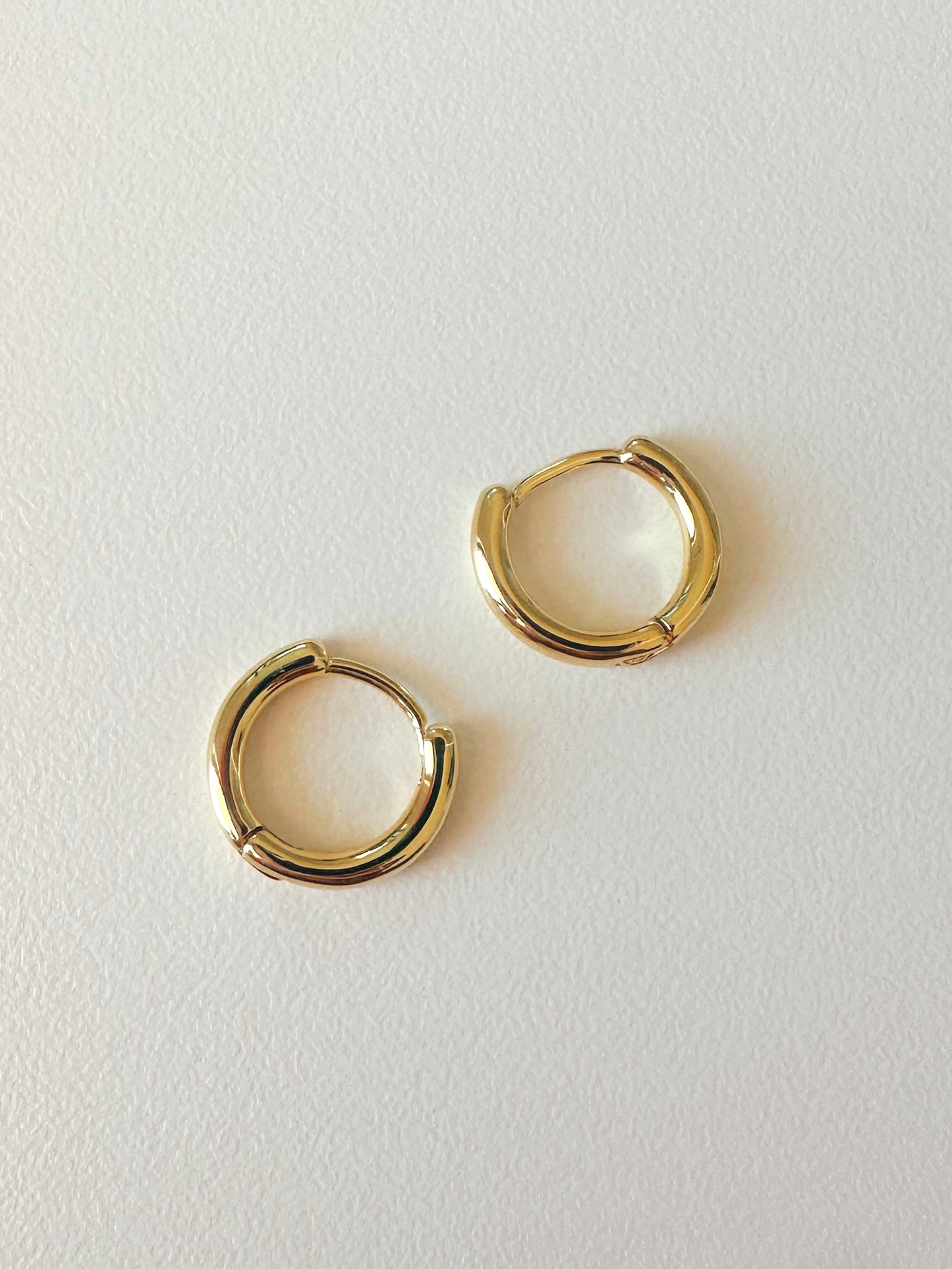 Small gold huggie