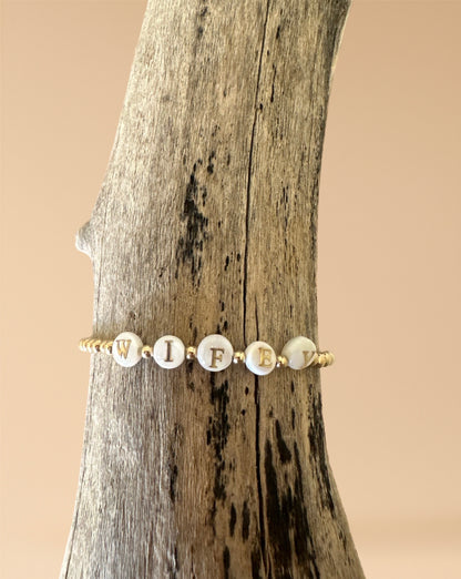 Gold WIFEY Bracelet