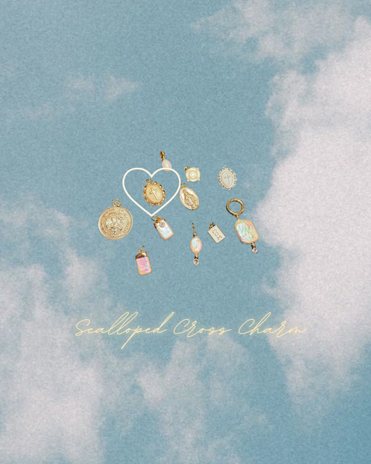 Gold Scalloped Cross