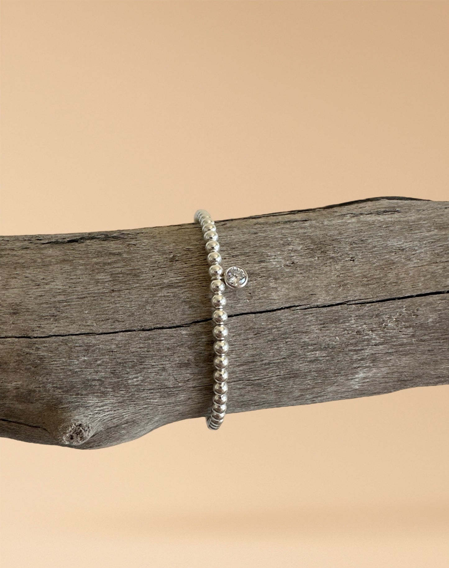 Silver Crystal Charm Bracelet