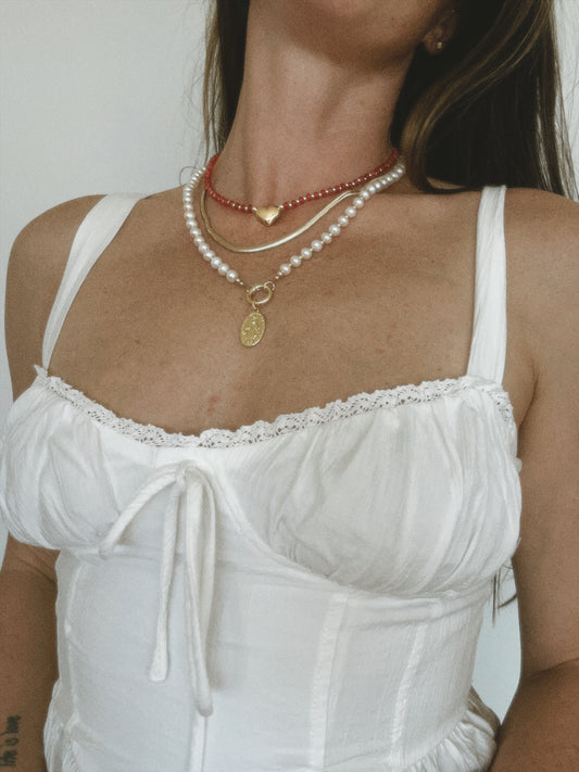 18” Gold OG Herringbone Necklace