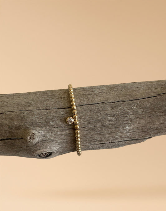 Gold Diamond Charm Single