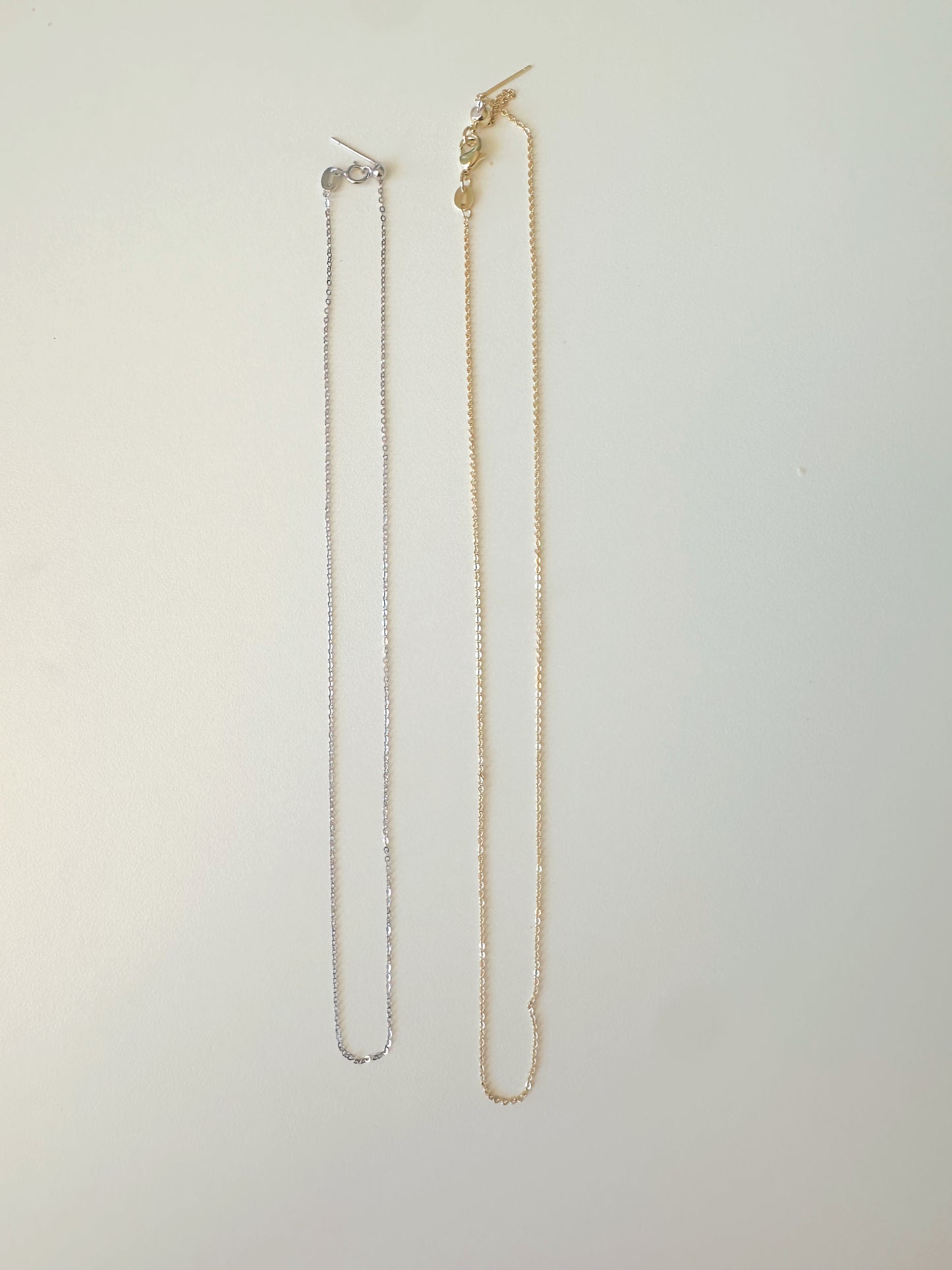 Adjustable gold/silver chain