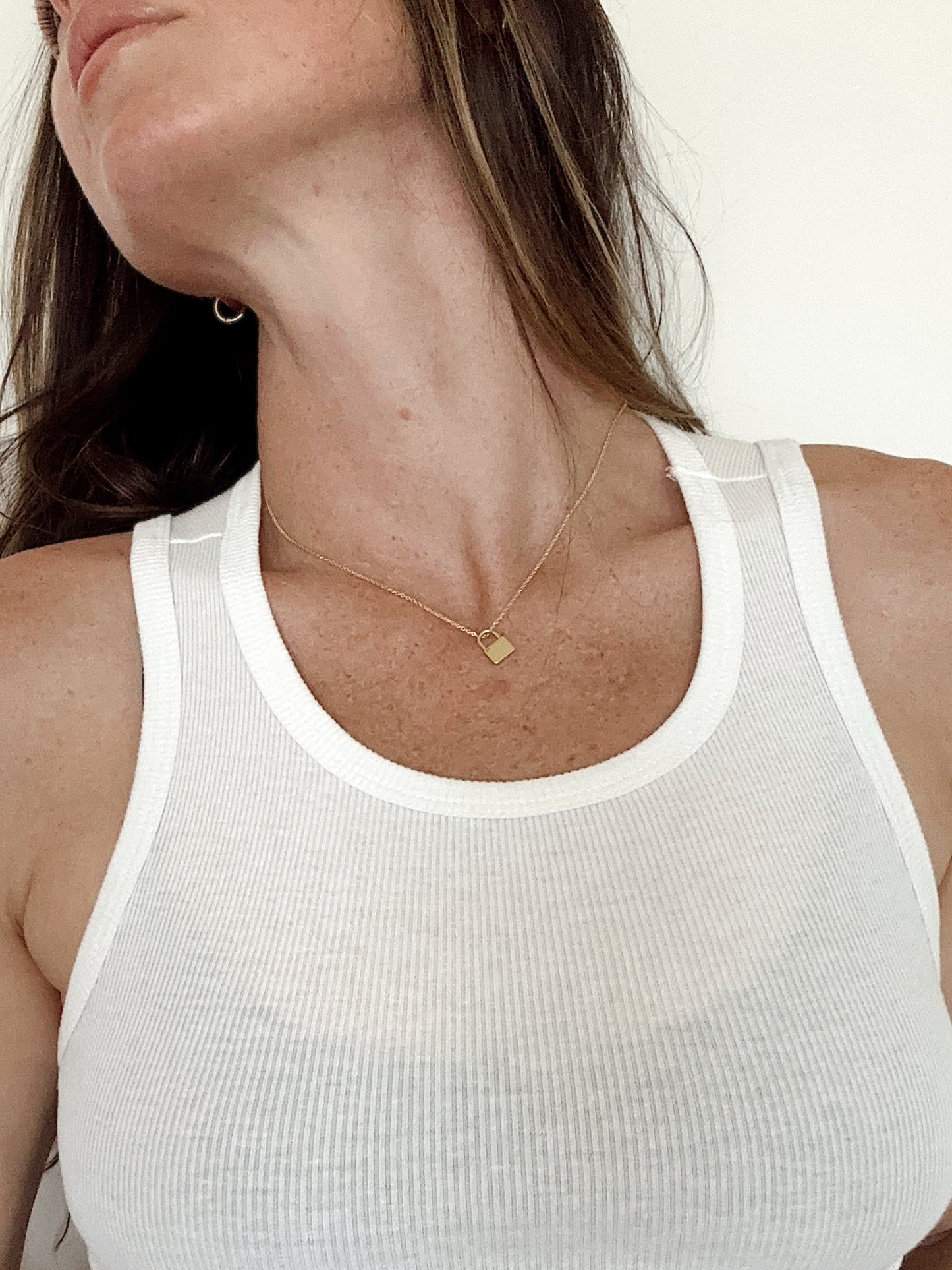Lock Charm Adjustable Necklace