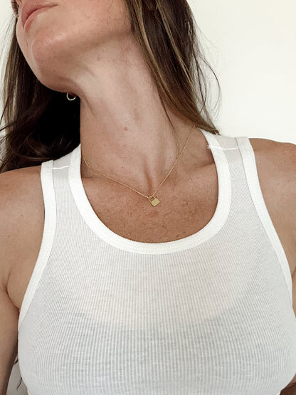 Lock Charm Adjustable Necklace