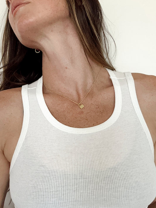 Lock Charm Adjustable Necklace