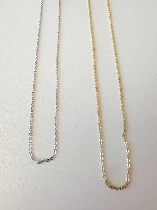 Adjustable gold/silver chain