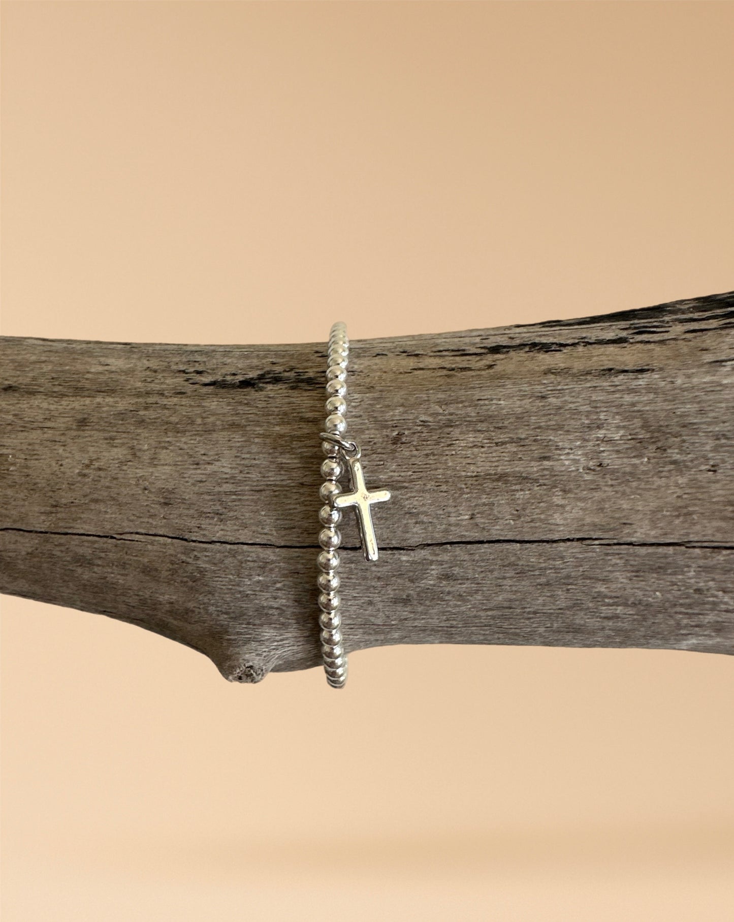 Silver Cross Charm Bracelet