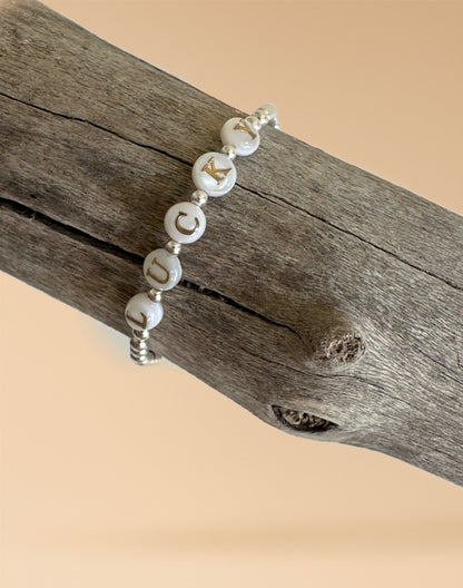 Silver LUCKY Bracelet