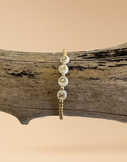 Gold XOXO Bracelet