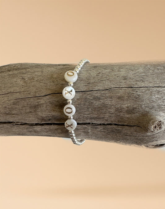 Silver XOXO Bracelet