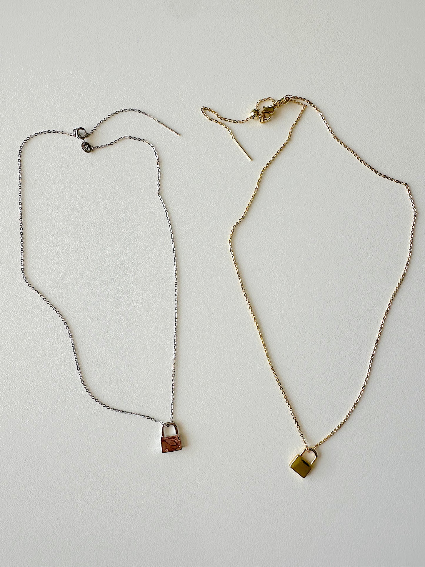Lock Charm Adjustable Necklace