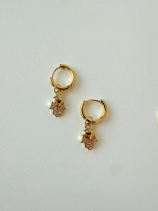Hamsa & Star Earrings