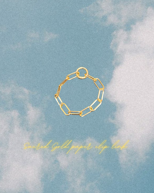 Sacred Gold Paperclip Link