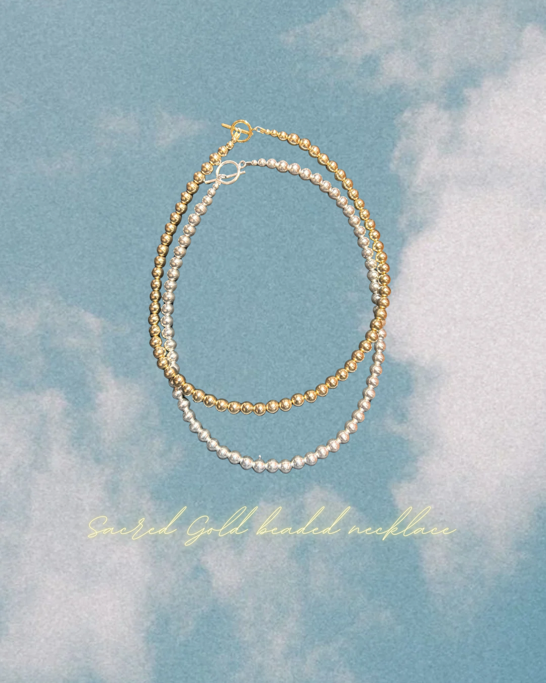 Sacred Gold Beaded Choker - The Honey