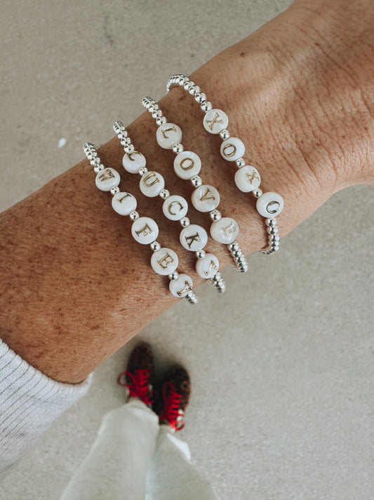 Silver LUCKY Bracelet