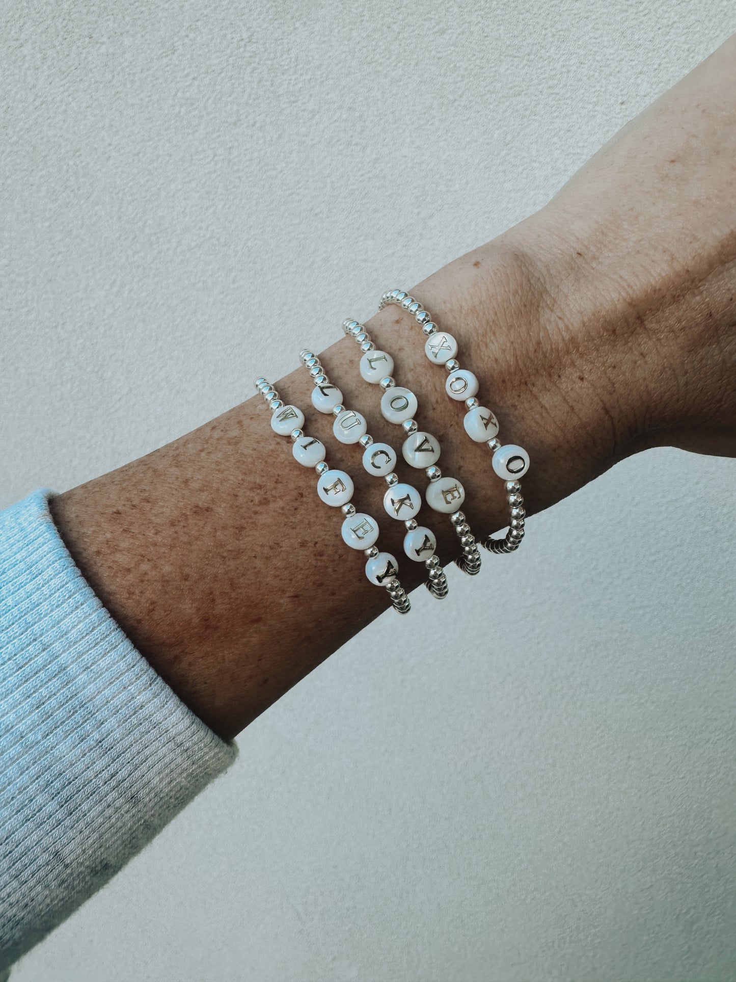 Silver LUCKY Bracelet