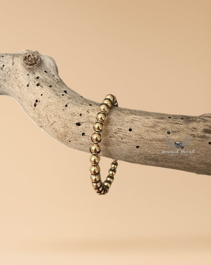 Single Gold Stacking Bracelet 6mm