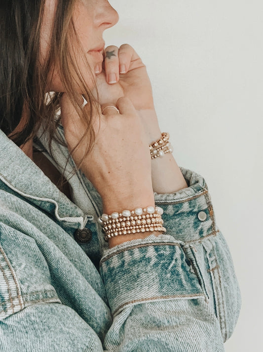 Freshwater Pearl & Gold